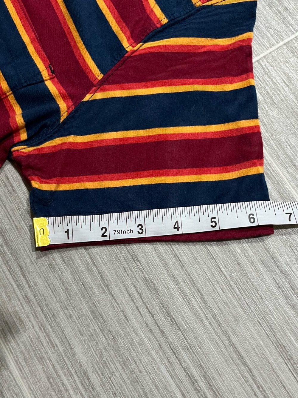 Body Glove Tee w/ Red Orange, Yellow, Stripes - Men's/Unisex - Medium - Picture 9 of 11